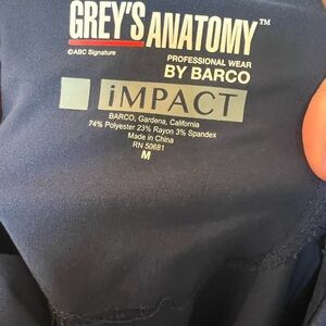 Grey's Anatomy by Barco Navy Scrub Top(I have 3 of these, price is for each)